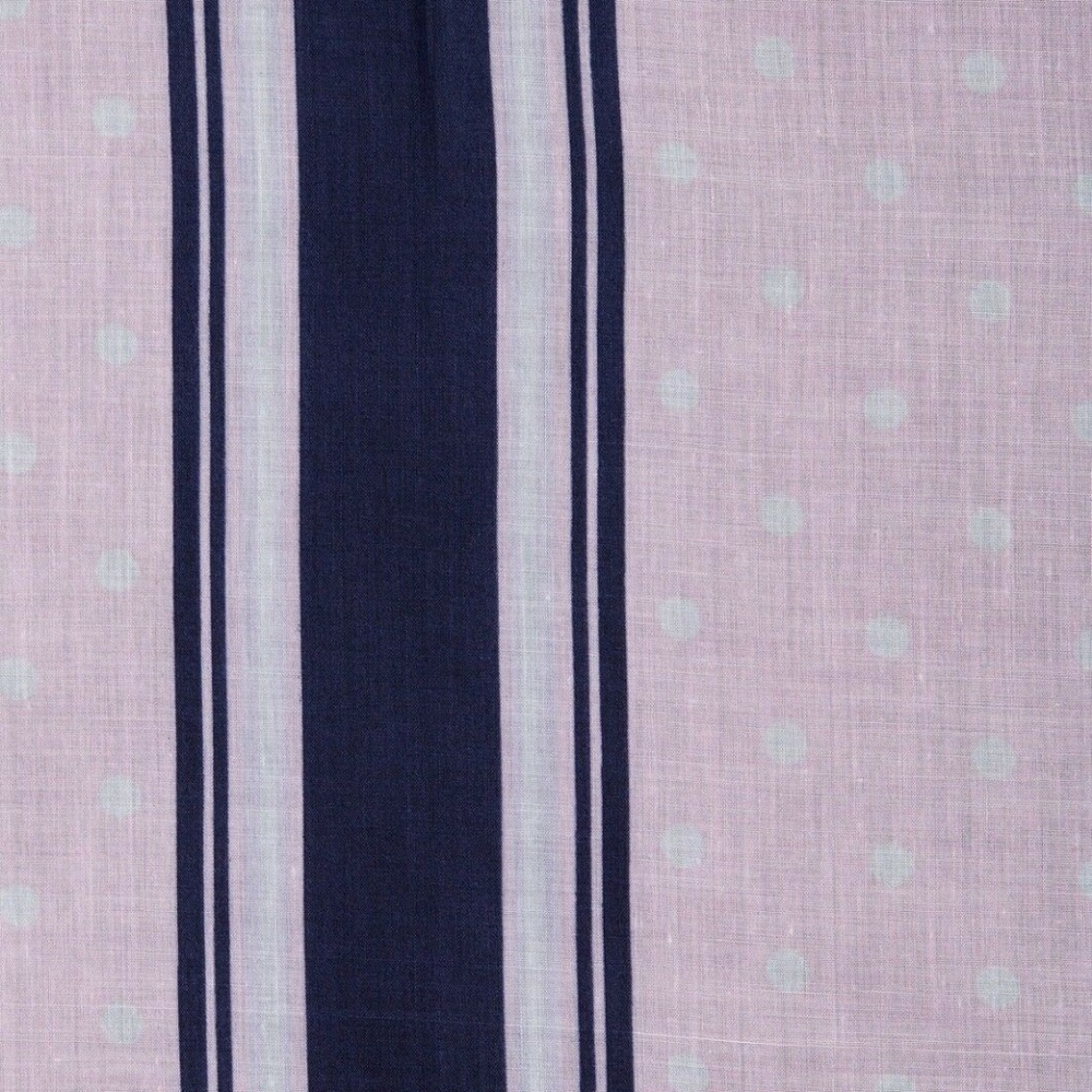 Polka Dot & Stripe Silk Blend Scarf - Picture 2 of 2